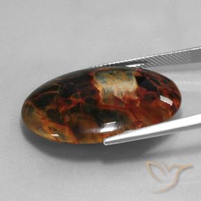 Pietersite Multicolorido Natural 20.58ct, oval, Opaco