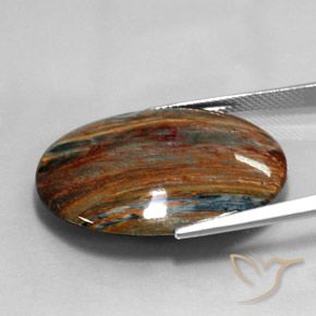 Pietersite Multicolorido Natural 24.58ct, oval, Opaco