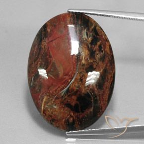22.29ct Natural Multicolorido Pietersite, oval, Opaco