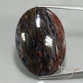 25.84ct Natural Multicolorido Pietersite, oval, Opaco