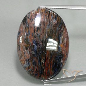 20.97ct Natural Multicolorido Pietersite, oval, Opaco