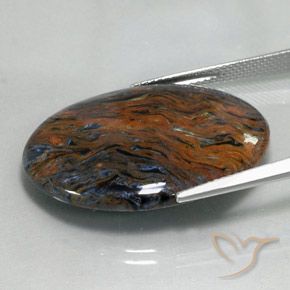 Pietersite Multicolorido Natural 19.09ct, oval, Opaco