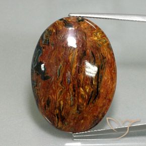 28.89ct Natural Multicolorido Pietersite, oval, Opaco
