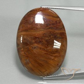 27.20ct Natural Multicolorido Pietersite, oval, Opaco