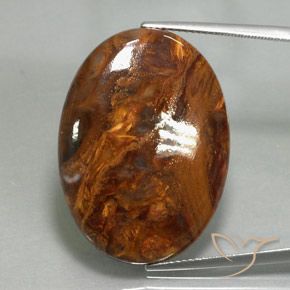 26.09ct Natural Multicolorido Pietersite, oval, Opaco