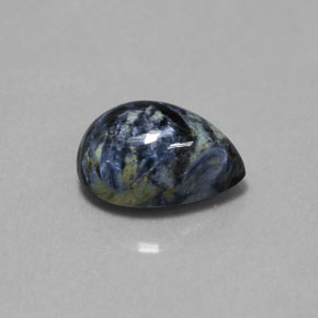 Pietersita multicolorido natural 2,64ct, formato de pêra, opaco