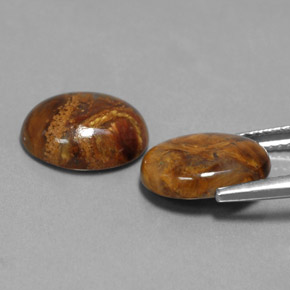 Pedras preciosas de pietersita multicolorido natural de  ct, corte oval, opaco