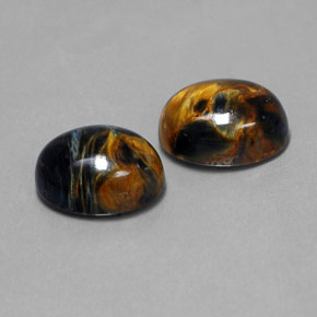 Pedras preciosas de Pietersite Multicolorido natural de  ct, Corte Oval, Opaco