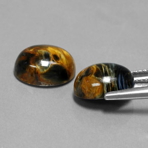 Pedras preciosas de Pietersite Multicolorido natural de  ct, Corte Oval, Opaco