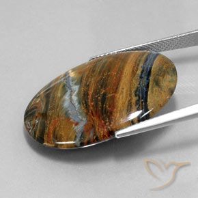 Pietersite Multicolorido Natural 19.85ct, oval, Opaco