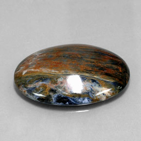 Pietersite Multicolorido Natural 28.09ct, Corte Oval, Opaco