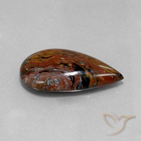 Pietersite Multicolorido Natural 13.70ct, Formato de pêra, Opaco