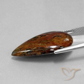 Pietersite Multicolorido Natural 13.70ct, Formato de pêra, Opaco