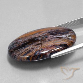 Pietersite Multicolorido Natural 26.39ct, oval, Opaco