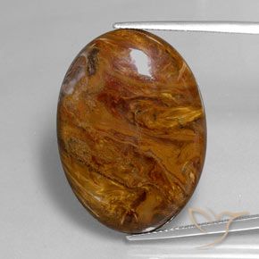 30.70ct Natural Multicolorido Pietersite, oval, Opaco