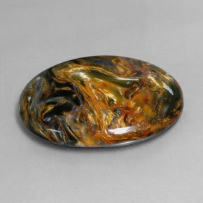 Pietersite Multicolorido Natural 30.21ct, Corte Oval, Opaco