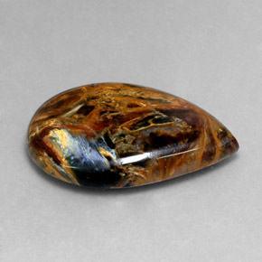 Pietersite Multicolorido Natural 21.25ct, Formato de pêra, Opaco