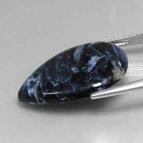 Pietersita multicolorido natural 17,64ct, formato de pêra, opaco