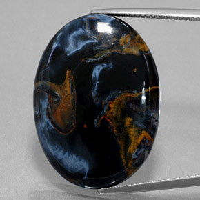 Pietersite Multicolorido Natural 27.99ct, Corte Oval, Opaco