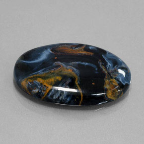 Pietersite Multicolorido Natural 27.99ct, Corte Oval, Opaco