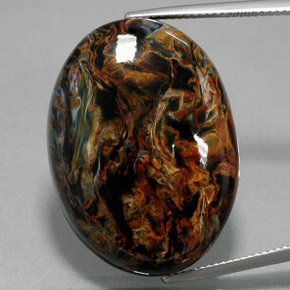 Pietersite Multicolorido Natural 41.88ct, oval, Opaco
