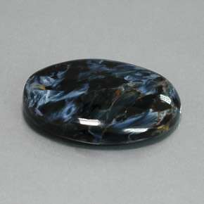 Pietersita multicolorido natural 26,70ct, corte oval, opaco