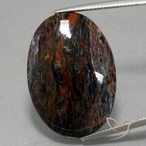 21.47ct Natural Multicolorido Pietersite, oval, Opaco
