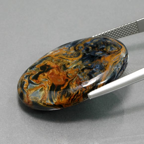 Pietersite Multicolorido Natural 26.23ct, Corte Oval, Opaco