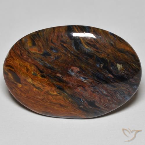 21.73ct Natural Multicolorido Pietersite, oval, Opaco