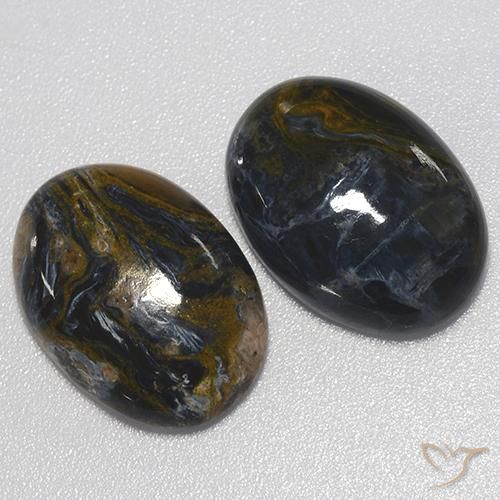 Pedras preciosas de Pietersite Multicolorido natural de 18.62 ct, oval, Opaco