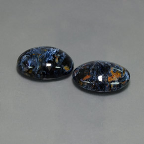 Pedras preciosas de pietersita multicolorido natural de  ct, corte oval, opaco