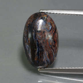 Pietersite Multicolorido Natural 4.65ct, oval, Opaco