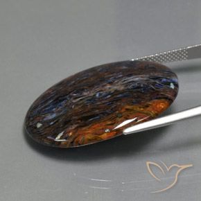 Pietersite Multicolorido Natural 18.58ct, oval, Opaco