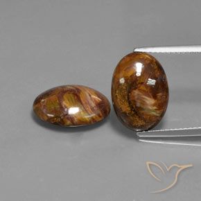8.23ctw Natural Multicolorido Pietersite, oval, Opaco