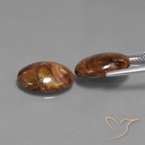 Pedras preciosas de Pietersite Multicolorido natural de 8.23 ct, oval, Opaco