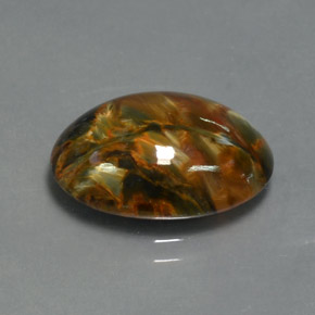 Pietersite Multicolorido Natural 7.00ct, Corte Oval, Opaco