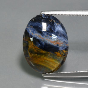 Pietersite Multicolorido Natural 5.30ct, Corte Oval, Opaco