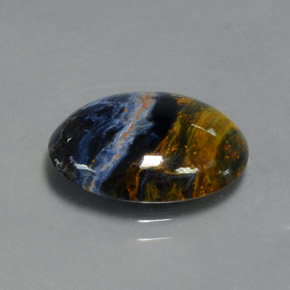 Pietersite Multicolorido Natural 5.30ct, Corte Oval, Opaco