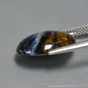 Pietersite Multicolorido Natural 5.30ct, Corte Oval, Opaco