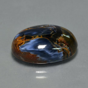 Pietersita multicolorido natural 10,35ct, corte oval, opaco