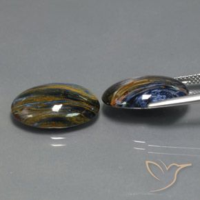 Pedras preciosas de Pietersite Multicolorido natural de 16.26 ct, oval, Opaco