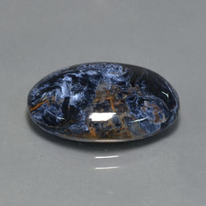 Pietersita multicolorido natural 10,42ct, corte oval, opaco