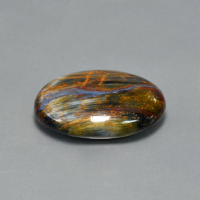 Pietersite Multicolorido Natural 10.47ct, Corte Oval, Opaco