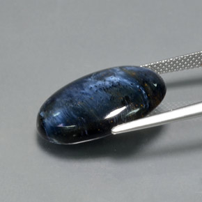 Pietersita multicolorido natural 10,70ct, corte oval, opaco