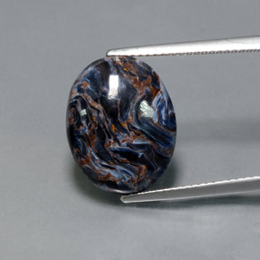 Pietersite Multicolorido Natural 7.11ct, Corte Oval, Opaco