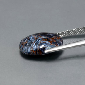 Pietersite Multicolorido Natural 7.11ct, Corte Oval, Opaco