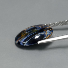 Pietersite Multicolorido Natural 6.54ct, Corte Oval, Opaco