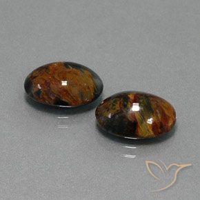 Pedras preciosas de Pietersite Multicolorido natural de 9.39 ct, oval, Opaco