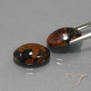 Pedras preciosas de Pietersite Multicolorido natural de 9.39 ct, oval, Opaco