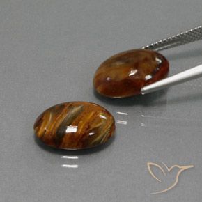Pedras preciosas de Pietersite Multicolorido natural de 8.66 ct, oval, Opaco